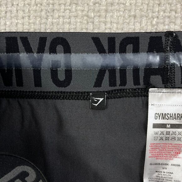 Gymshark Seamless Leggings Women's Medium Dark Gray High Waisted Workout Gym - Picture 4 of 7